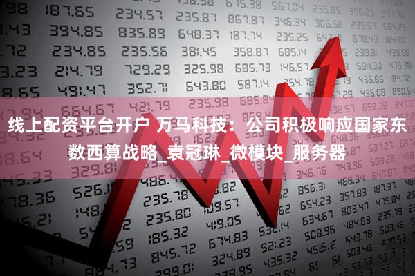 线上配资平台开户 万马科技：公司积极响应国家东数西算战略_袁冠琳_微模块_服务器