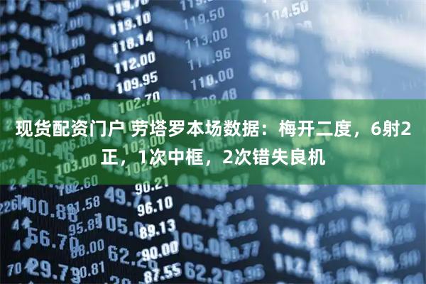 现货配资门户 劳塔罗本场数据：梅开二度，6射2正，1次中框，2次错失良机
