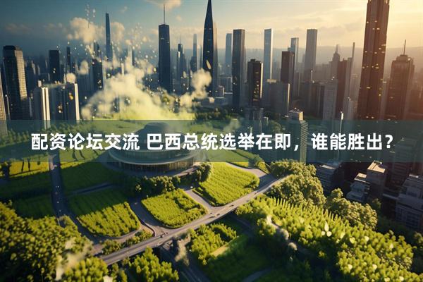 配资论坛交流 巴西总统选举在即，谁能胜出？